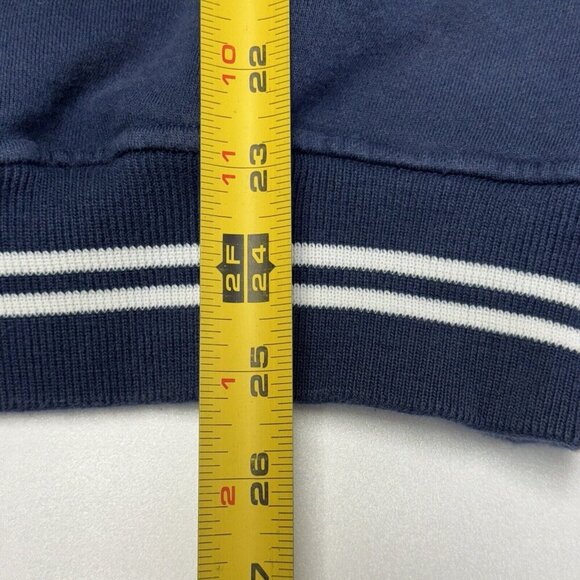 Vintage Salzenger Sweatshirt Mens Large Embossed Logo Blue - Picture 7 of 8